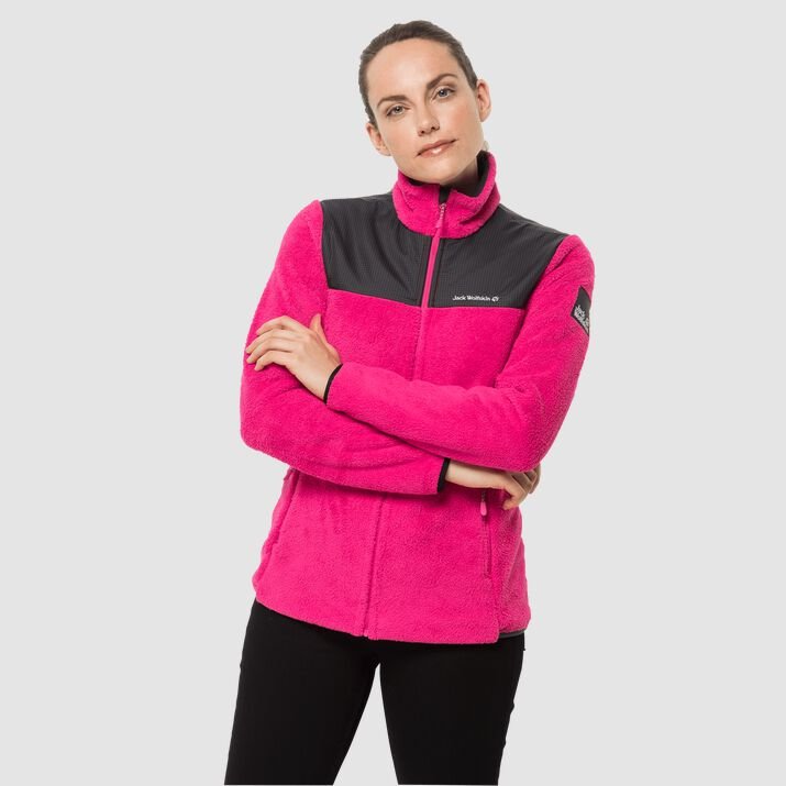 Jack Wolfskin Womens Dna Kenai Fleece Jacket Pink 839705EXQ